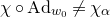 chi ring normal upper A normal d Subscript w 0 Baseline not equals chi Subscript alpha
