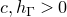 c comma h Subscript normal upper Gamma Baseline greater than 0
