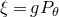 xi equals g upper P Subscript theta