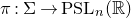 pi colon normal upper Sigma right arrow normal upper P normal upper S normal upper L Subscript n Baseline left parenthesis double struck upper R right parenthesis