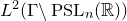 upper L squared left parenthesis normal upper Gamma minus normal upper P normal upper S normal upper L Subscript n Baseline left parenthesis double struck upper R right parenthesis right parenthesis