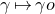 gamma right arrow from bar gamma o