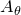 upper A Subscript theta