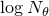 log upper N Subscript theta