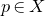 p element of upper X