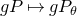 g upper P right arrow from bar g upper P Subscript theta