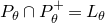 upper P Subscript theta Baseline intersection upper P Subscript theta Superscript plus Baseline equals upper L Subscript theta