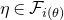 eta element of script upper F Subscript normal i left parenthesis theta right parenthesis