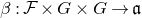 beta colon script upper F times upper G times upper G right arrow German a