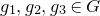g 1 comma g 2 comma g 3 element of upper G