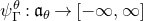 psi Subscript normal upper Gamma Superscript theta Baseline colon German a Subscript theta Baseline right arrow left bracket negative normal infinity comma normal infinity right bracket