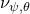 nu Subscript psi comma theta