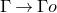 normal upper Gamma right arrow normal upper Gamma o