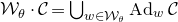 script upper W Subscript theta Baseline dot script upper C equals union Underscript w element of script upper W Subscript theta Baseline Endscripts normal upper A normal d Subscript w Baseline script upper C