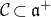script upper C subset of German a Superscript plus