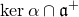 kernel alpha intersection German a Superscript plus