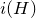 normal i left parenthesis upper H right parenthesis
