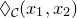 lozenge Subscript script upper C Baseline left parenthesis x 1 comma x 2 right parenthesis