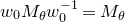 w 0 upper M Subscript theta Baseline w 0 Superscript negative 1 Baseline equals upper M Subscript theta