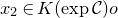 x 2 element of upper K left parenthesis exp script upper C right parenthesis o
