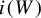 i left parenthesis upper W right parenthesis