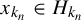 x Subscript k Sub Subscript n Baseline element of upper H Subscript k Sub Subscript n