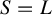 upper S equals upper L