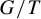 upper G divided by upper T