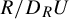 upper R divided by upper D Subscript upper R Baseline upper U