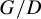 upper G divided by upper D
