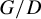upper G divided by upper D