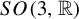 upper S upper O left parenthesis 3 comma double struck upper R right parenthesis