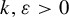 k comma epsilon greater than 0