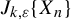 upper J Subscript k comma epsilon Baseline left brace upper X Subscript n Baseline right brace