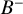upper B Superscript minus