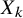upper X Subscript k