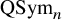 QSym Subscript n