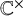 double struck upper C Superscript times