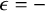 epsilon equals minus