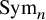 upper S y m Subscript n