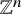 double struck upper Z Superscript n