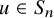 u element of upper S Subscript n