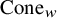 upper C o n e Subscript w