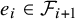 e Subscript i Baseline element of script upper F Subscript i plus 1