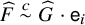 ModifyingAbove upper F With caret tilde Overscript c Endscripts ModifyingAbove upper G With caret dot sans serif e Subscript i