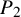 upper P 2