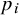 p Subscript i