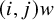 left parenthesis i comma j right parenthesis w