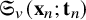 German upper S Subscript v Baseline left parenthesis bold x Subscript n Baseline semicolon bold t Subscript n Baseline right parenthesis