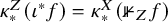 kappa Subscript asterisk Superscript upper Z Baseline left parenthesis iota Superscript asterisk Baseline f right parenthesis equals kappa Subscript asterisk Superscript upper X Baseline left parenthesis double struck 1 Subscript upper Z Baseline f right parenthesis